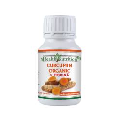 Curcumin Organic si Piperina, 120cps - Health Nutrition