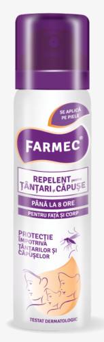 Repelent pentru tantari si capuse, 150ml - Farmec