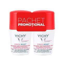 Pachet Deodorant roll-on tratament intensiv anti-transpirant 72h, 50 ml + 50 ml, Vichy