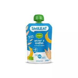 Piure Bio din banane, iaurt și ovăz +9 luni, 100 g – Smileat