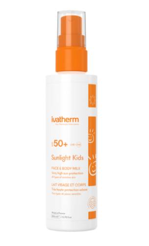 Ivatherm Sunlight Kids lapte protectie SPF50+ 200 ml