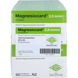 Magnesiocard 2,5 mmol Filmtabletten 1000 St