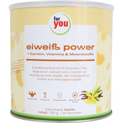For You eiweiß power Vanille Pulver 750 g