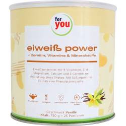 For You eiweiß power Vanille Pulver 750 g