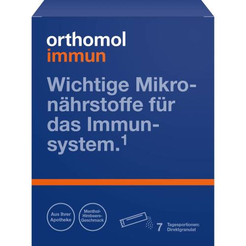Orthomol Immun Direktgranulat Himbeer/Menthol 7 St
