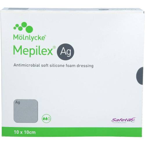 Mepilex Ag Schaumverband 10x10 cm steril 5 St