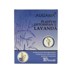 Plasturi detoxifianti cu lavanda Augama, 10x12 cm,10 bucati