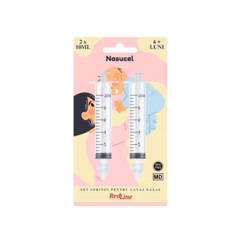 Set seringi pentru lavaj nazal, +4 luni, RedLine Nasucel