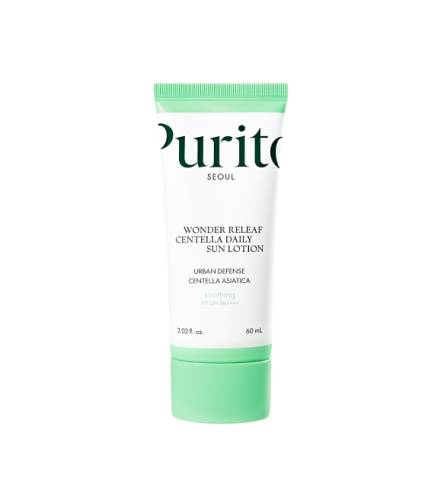 Purito Wonder Releaf Centella Daily Sun Lotion SPF 50+ PA++++ Crema de fata vegana 60 ml