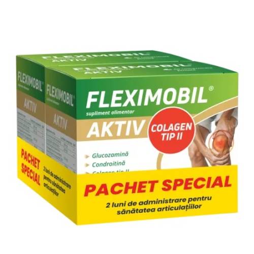 Pachet Fleximobil Aktiv, 2 x 60 comprimate filmate – Fiterman Pharma