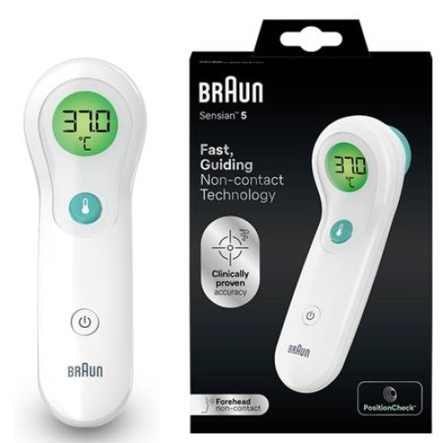 Termometru fara contact si cu contact Braun No Touch + Touch BNT300
