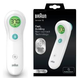 Termometru fara contact si cu contact Braun No Touch + Touch BNT300