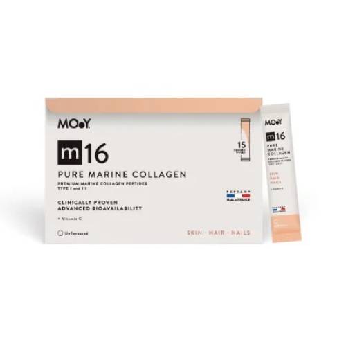 Colagen marin pur cu vitamina C m16, 15 plicuri x 10.1 g – Molecules of Youth