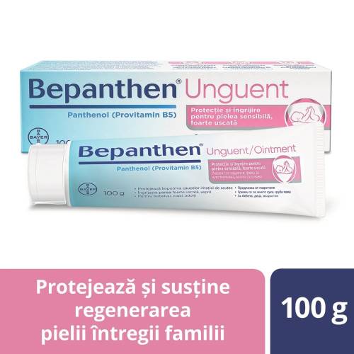 Bepanthen Unguent pentru iritatiile de scutec, 100 g – Bayer