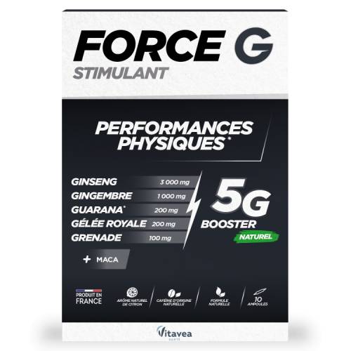 Force G Stimulant, 10 fiole buvabile x 10ml, Vitavea