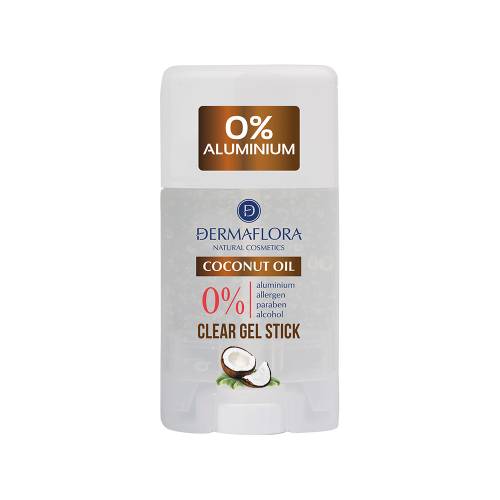 Deodorant stick gel cu ulei de cocos 0% aluminiu, 50ml, Dermaflora