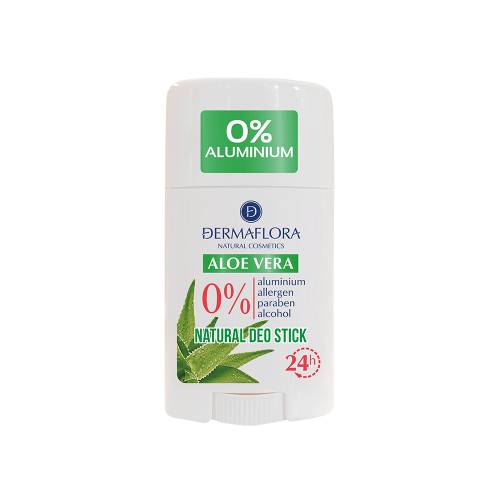 Deodorant stick cu aloe vera 0% aluminiu, 50ml, Dermaflora