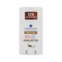Deodorant stick cu ulei de cocos 0% aluminiu, 50ml, Dermaflora