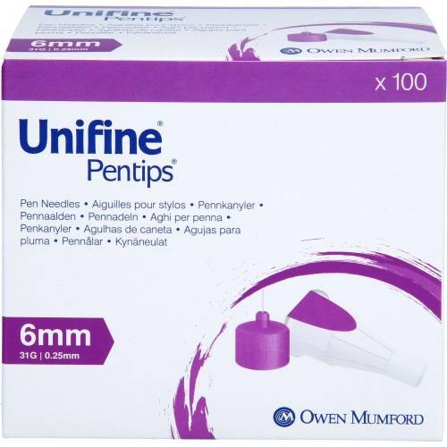 Unifine Pentips Kanüle 31 G 6 mm 100 St