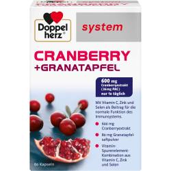 Doppelherz Cranberry+Granatapfel system Kapseln 60 St