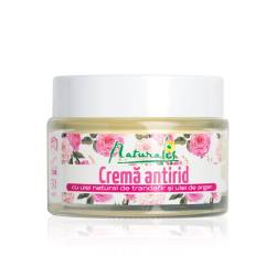 Crema antirid cu ulei de trandafiri si ulei de argan, 50 ml, Naturalis