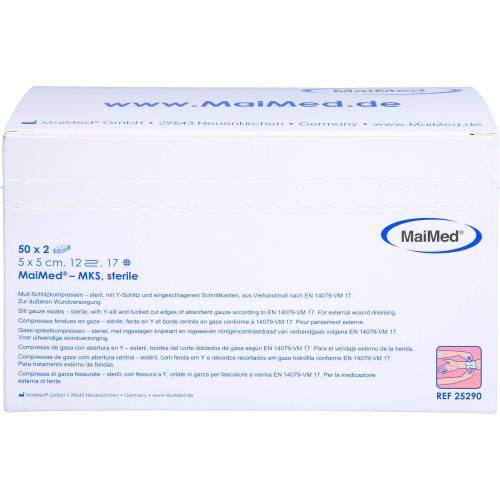 Schlitzkompressen 5x5 cm steril 12fach 100 St