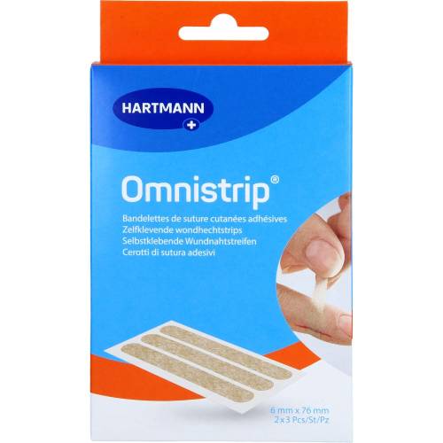 Omnistrip Wundnahtstreifen 6x76 mm 2 St