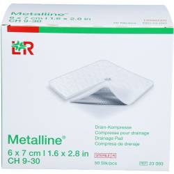 Metalline Drain Kompressen 6x7 cm 50 St