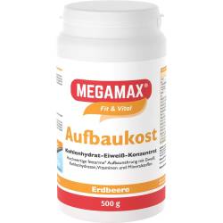 Megamax Aufbaukost Erdbeere Pulver 500 g