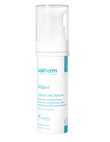 Ivatherm Ivapur Aknebiome ser piele mixta/grasa cu tendinta acneica 30 ml