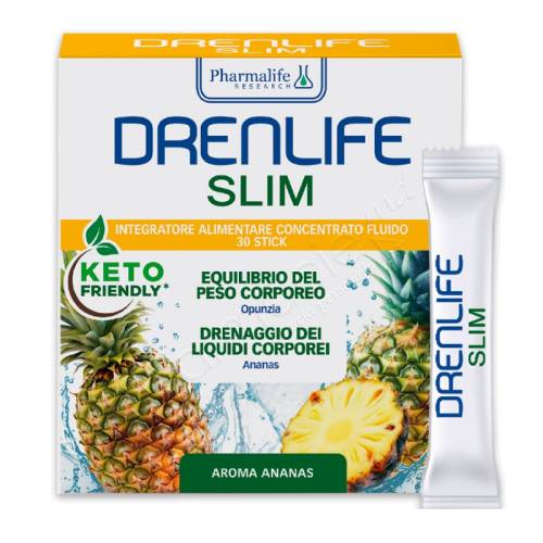 Drenlife Slim Stick aroma de ananas, 30 plicuri*10ml, Pharmalife