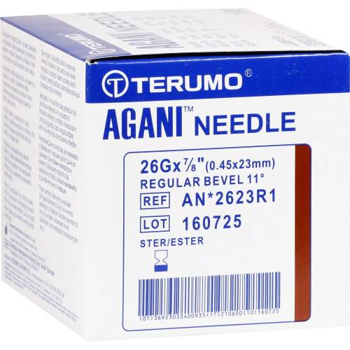Agani Kanüle 26 G 23 mm braun 100 St