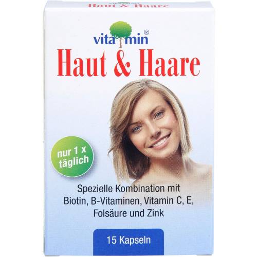 Haut+Haare Vitamin Natur Pharma Kapseln 15 St