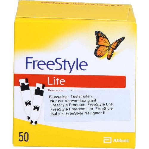 Freestyle Lite Teststreifen ohne Codieren 50 St