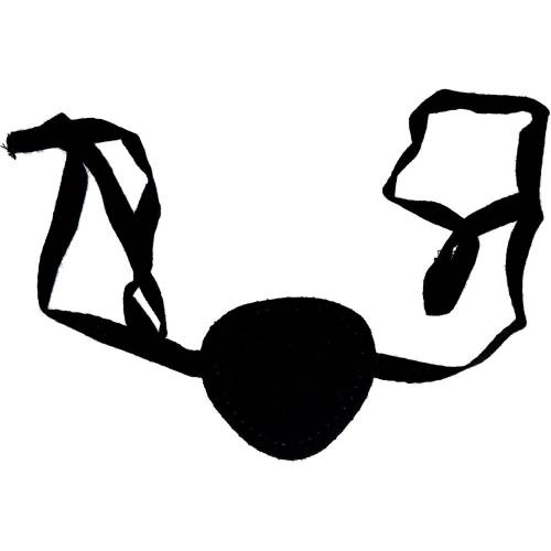 Augenklappe mit Bindeband schwarz 33000 1 St