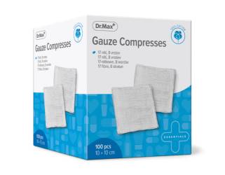 Dr. Max Comprese non-sterile 10x10cm, 100 bucati