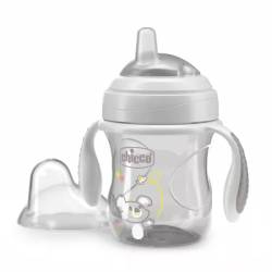 Canuta de tranzitie, Gri, 4 luni+, 200 ml, Chicco