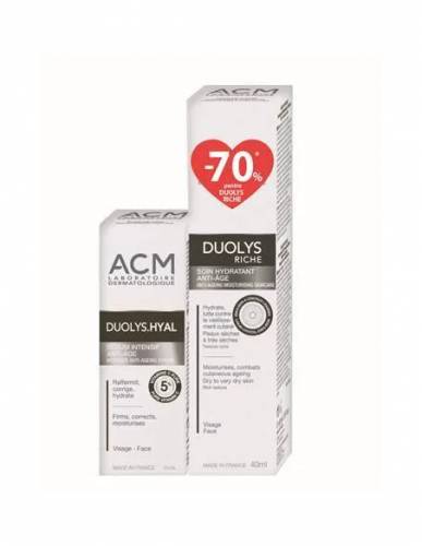 ACM DUOLYS HYAL + DUOLYS CREMA RICHE 70% REDUCERE LA AL2LEA PRODUS