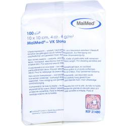 Vlieskompressen unsteril 10x10 cm 4fach 100 St