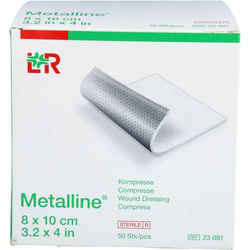 Metalline Kompressen 8x10 cm steril 50 St