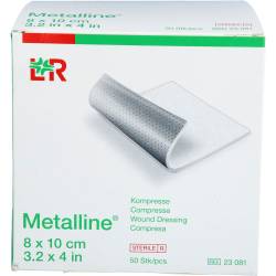 Metalline Kompressen 8x10 cm steril 50 St