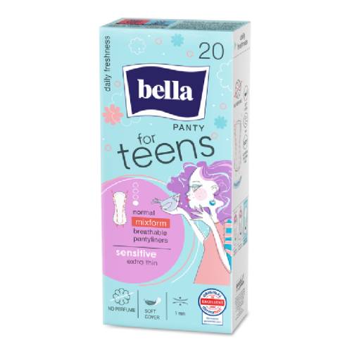 Absorbante zilnice Bella Teens Panty Sensitive, 20 bucati