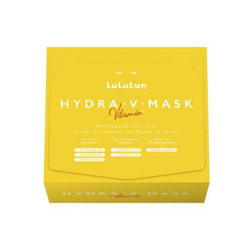 Pachet Masca de fata cu vitamine Hydra V-Mask, 28 bucati, LuLuLun