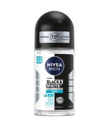 Deodorant roll-on pentru barbati Black & White Fresh, 50ml, Nivea
