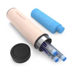 Termos portabil pentru insulina, capacitate 2-3 stilouri, Kekhealth Odyssey Compact, Pink