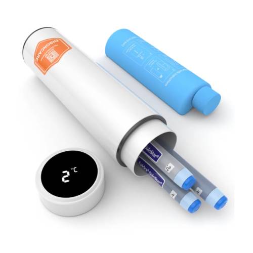 Termos portabil pentru insulina, capacitate 2-3 stilouri, Disoncare Odyssey Smart, White