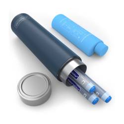 Termos portabil pentru insulina, capacitate 1 stilou, Disoncare Odyssey Compact Navy, Blue