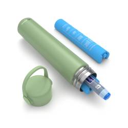 Termos portabil pentru insulina, capacitate 1 stilou, Kekhealth Disconcare Holidaym, Apple Green