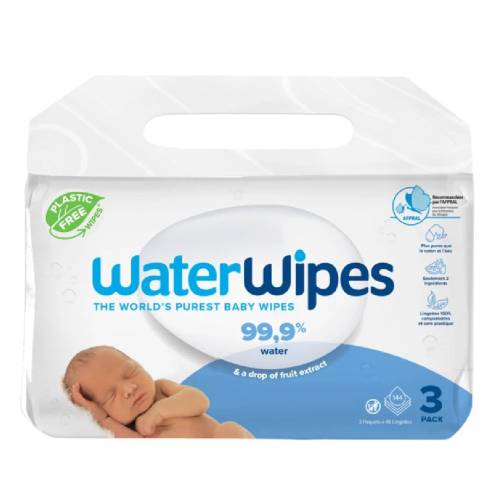 Servetele umede 3 pachete*48 bucati, 144 bucati, Water Wipes