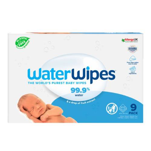 Servetele umede 9 pachete*48 bucati, 432 bucati, Water Wipes